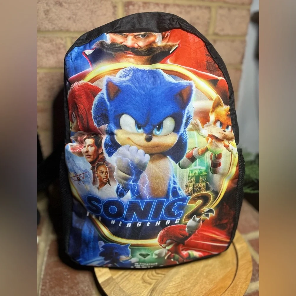 Sonic The Headgehog 2 Backpack Book Bag